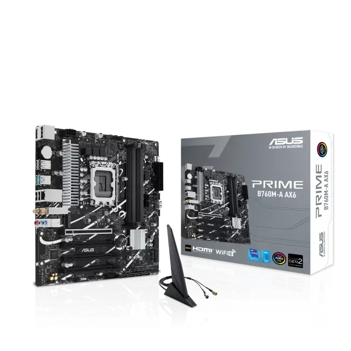 ASUS PRIME B760M-A AX6 GSI WIFI — Motherboards, combos y partes de PC sin categorizar.