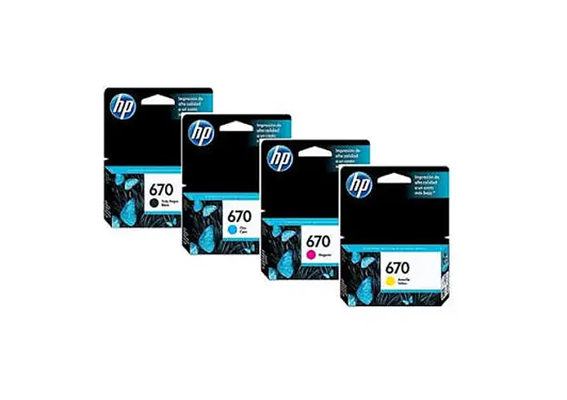 Cartucho Nro 670TINTAS INDIVIDUALESAMARILLO, AZUL,MAGENTA — Cartuchos originales y genéricos para impresoras.
