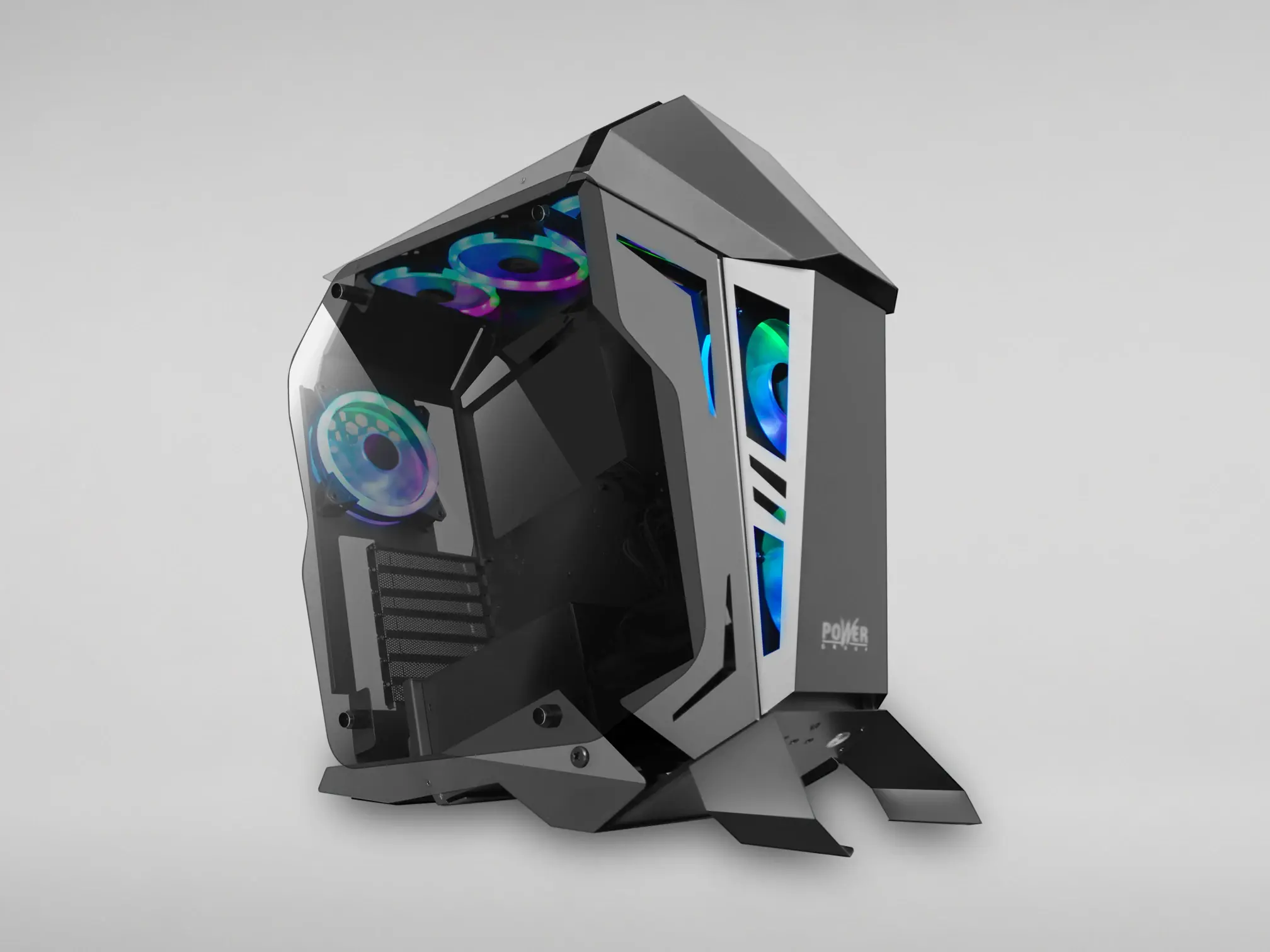 F-924 + Fuente de Poder 600W 80 Plus Bronze — Gabinetes con y sin vidrio templado, RGB y airflow.