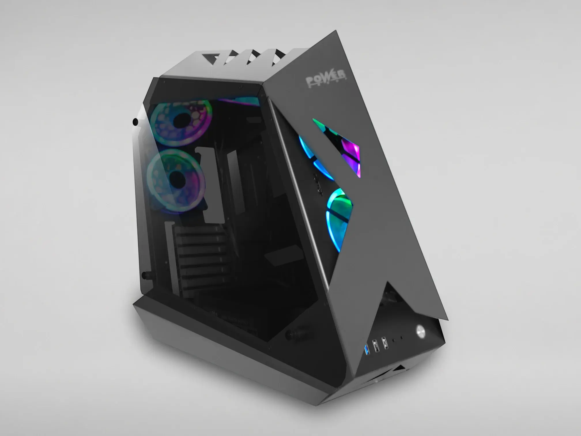 F-937 + Fuente de Poder 600W 80 Plus Bronze — Gabinetes con y sin vidrio templado, RGB y airflow.