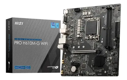 MSI PRO H610M-G WIFI — Motherboards, combos y partes de PC sin categorizar.