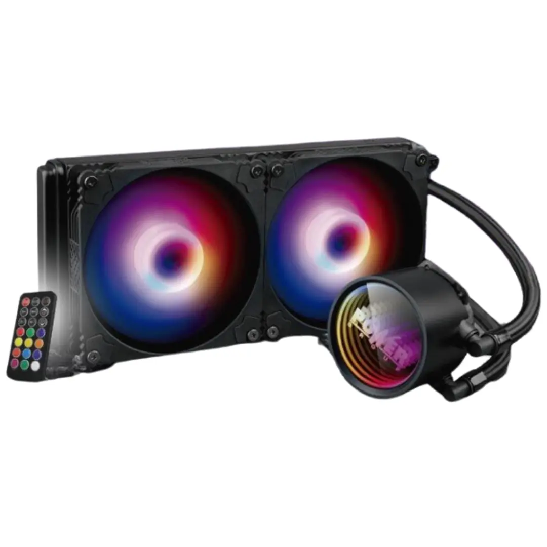 Refrigeración Líquida Power Group LCF-240 + Control (Cable Blindado) — Coolers, ventiladores ARGB y refrigeración líquida AIO.